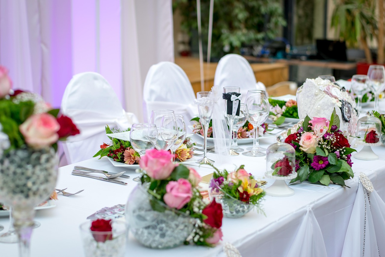 Southwick wedding elegant table florals
